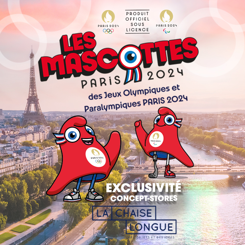 Les mascottes officielles de paris 2024 sont chez la chaise longue !